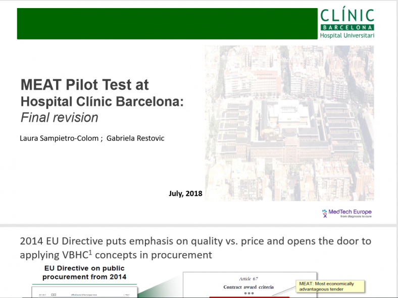 MEAT Pilot at Hospital Clinic Barcelona (HCB)