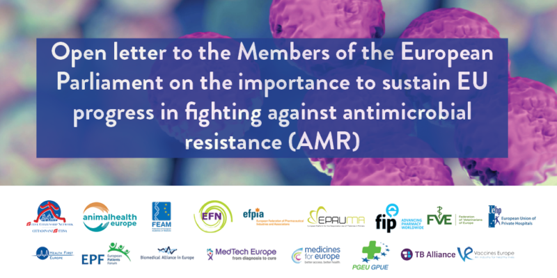 Open letter to the MEPs on the importance to sustain EU progress in fighting against AMR